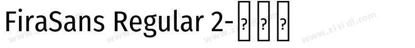 FiraSans Regular 2字体转换